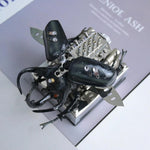 LinkMejor V8 Alloy Mechanical Model Desktop Ornament Science Discovery Toys Gifts