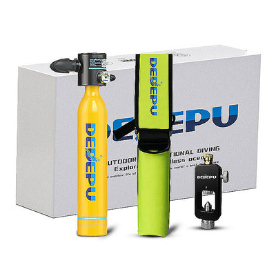 [US Direct] DEDEPU S3000-A 0.5L Scuba Tank with Adapter Diving Equipment Underwater Outdoor Mini Dive Scuba Cylinder Diving Air Tank