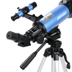 [US Direct] AOMEKIE AO2002 400/70mm Refractor Adult Astronomical Telescope with Phone Adapter Adjustable Tripod and Finder for Beginners and Amateurs to Observe the Moon AO2002
