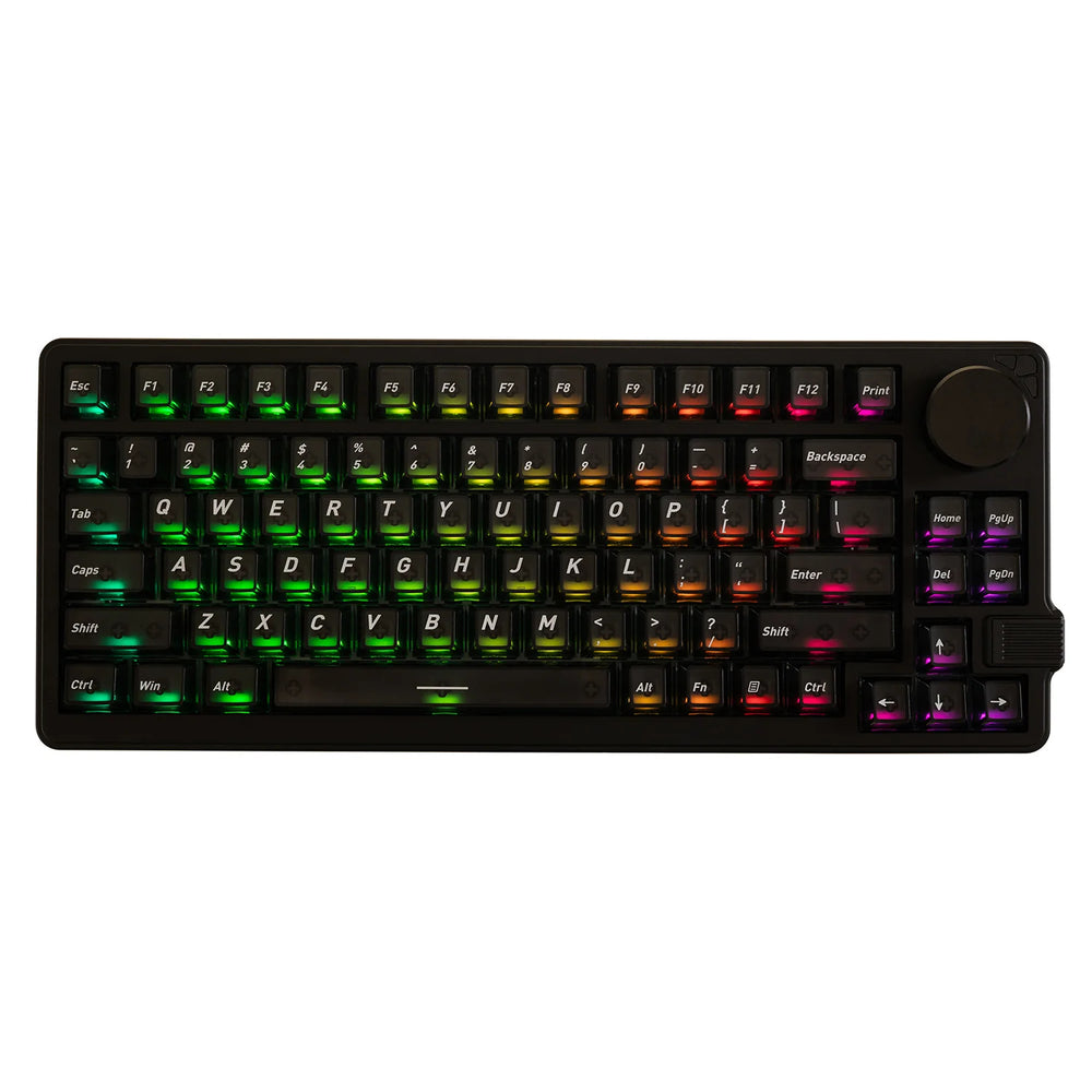 LinkMejor NS75 Hall Effect Magnetic Switch Mechanical Keyboard with Rotary Knob Tri-mode 83-keys Hot Swappable RGB 0.005mm RT Accuracy 8K Polling Rate