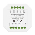 IH-S09 Tuya 1-4CH Zigbe Smart Switch Module 16A/Channel APP Remote Control Timer Schedule Countdown Functions Voice Control with Alexa Google Assistant