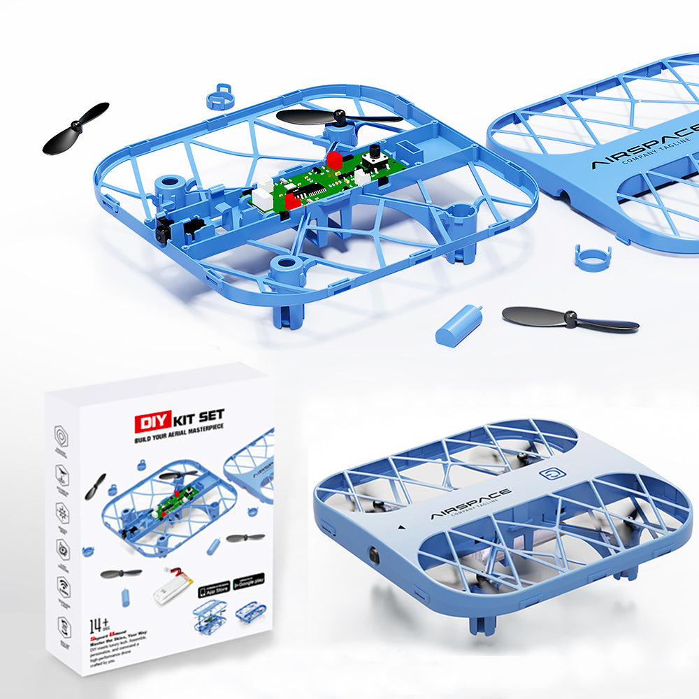 LinkMejor H142 PRO MAX DIY Self-Assembled KIT Educational Puzzle Learning Training Competition Flying Aircraft WiFi FPV Altitude Hold  Mode 2.4G Remote Control RC Drone Quadcopter RTF