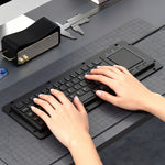 LinkMejor DS-9898 Trackball Touch Industrial Keyboard 64-Key USB Integrated Touchpad Gesture Control Keyboards for CNC PC