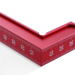 LinkMejor 75x45mm Square 90 Degree Right Angle Ruler L Square Ruler Aluminum Alloy Woodworking Scriber