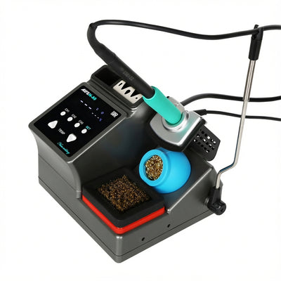 LinkMejor A9PRO Soldering Station 120W Temperature Control Welding Tool Compatible with 245 Tips Adjustable Hibernation Bracket Silicone Organizer Professional Soldering Handle