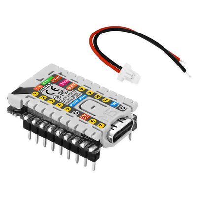 M5Stack M5StampS3 BAT Module ESP32-S3-PICO-1-N8R8 8MB Flash PSRAM 2.4GHz Wi-Fi Battery Power RGB LED with 2.54 Header Pin