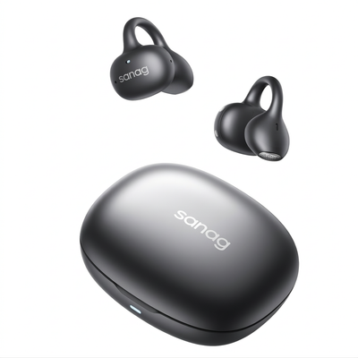 LinkMejor F30 OWS Earclips Headset Wireless bluetooth 6.0 Earphone 360° Spatial Audio AI Call Noise Cancelling 42H Playback AI Assistant IP55 Waterproof Touch Control Open-ear Sports Headphones