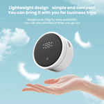 LinkMejor Smart Wall Mounted Toothbrush Sterilizer Punch-Free Single Toothbrush Dryer UV Sterilization with LED HD Display Automatic Induction Opening Closing