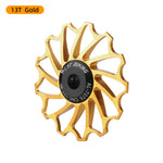 WEST BIKING 3/5 CM Mountain Bicycle Ceramic Rear Dial Guide Wheel 11T 13T Tooth Derailleur Aluminum Alloy Perrin Bearing Tension Wheel