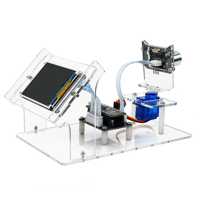 Simulated Radar Ultrasonic Simulation Scanner Maker DC5V with 2.4inch LCD Screen HXFB Graphical Programming DIY Electronic Kit for Distance Measuring