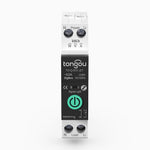 Tuya Intelligent Circuit Breaker with Metering 1P 63A DIN Rail Support 3 Timing Modes Multiple Safety Protecting APP Remote Control Compatible with Alexa Google Assistant for Household Appliances