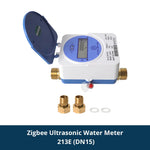 Tuya Smart Zigbe Ultrasonic Water Meter DN15 DN20 DN25 LCD Digital Display Water Flow Consumption Measurement IP68 Protection