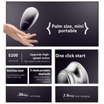 LinkMejor Mini Shaver Men's Electric Shaver Travel Portable Smart Type C Rechargeable Beard Shaver 5200 RPM High-speed Motor