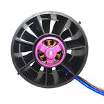 Hobbyocean 70mm 12-Blades EDF Electric Ducted Fan Unit With 4S 3400KV 5S 2700KV 6S 2300KV Brushless Motor 80A ESC for RC Airplane Jet