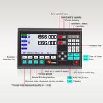LinkMejor YH800-2 Digital Display Ruler YE Optical Linear Scale with IP54 Protection High Precision Versatile Use for Milling Machines Lathes and More Imported Parts Large Screen Display Reliable Meanwell Power Supply