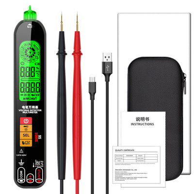 LinkMejor S6 Digital Multimeter Pen Type Smart multitester Auto Range DC AC Voltage Capacitance Ohm NCV Hz Diode Live wire Tester Meter