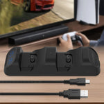 Dual Controller Charging Station Compatible for PS5 Xbox Series S X Switch Pro with LED Display Fast Charging Feature