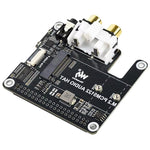 PCIe To M.2 HAT With I2S Audio Extension For Raspberry Pi Supports NVMe Protocol Solid State Drive PCM5122 DAC Onboard RCA Connector Headphone Jack