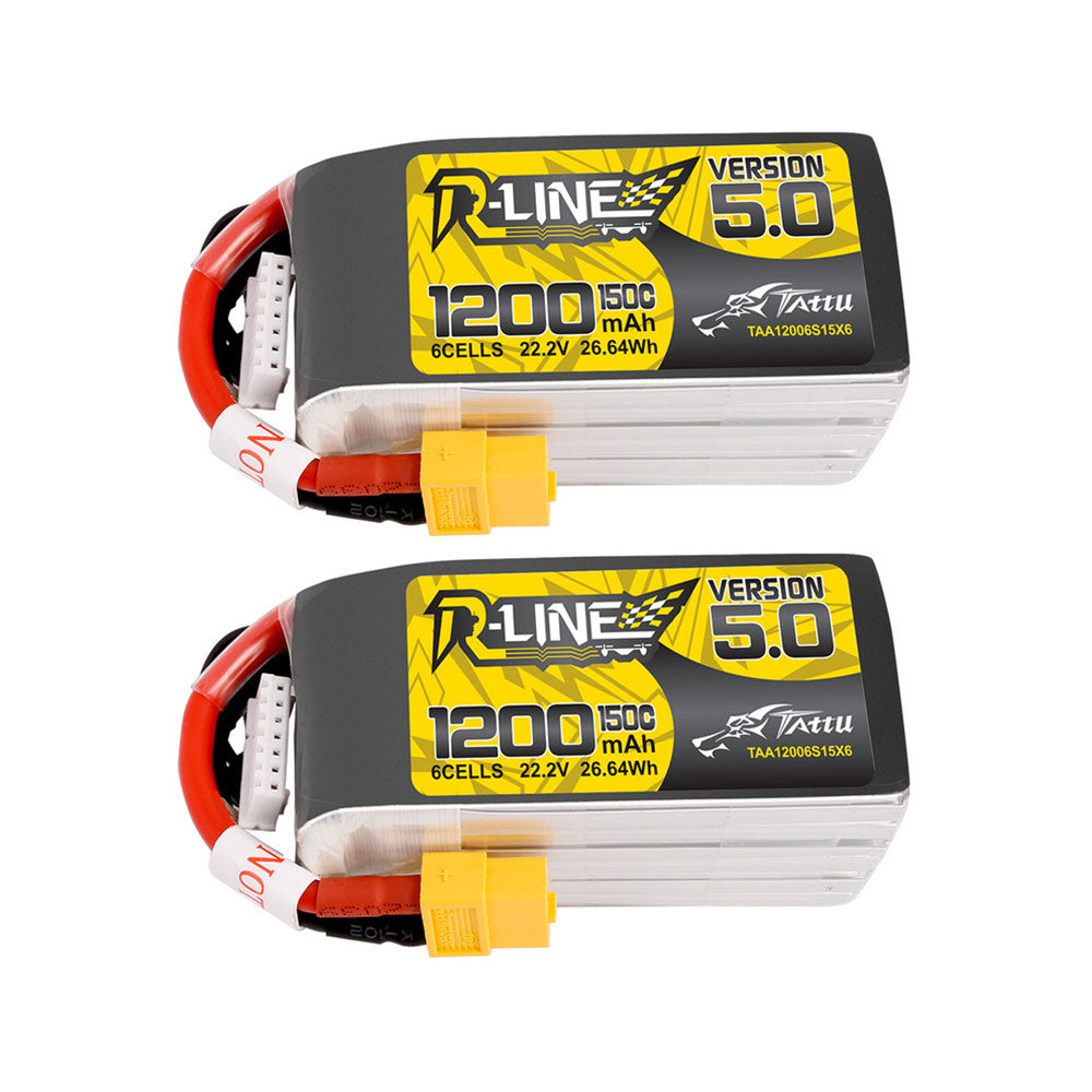 LinkMejor R-Line Version 5.0 22.2V 1200mAh 150C 6S LiPo Battery XT60 Plug for SpeedyBee Master 5 RC FPV Racing Drone