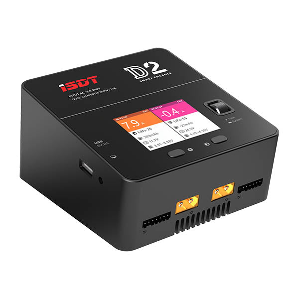 LinkMejor D2 mark2 Upgrade Version 200W 24A AC Dual Channel Output Smart Battery Balance Charger Upgrade Version