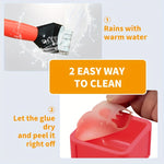 LinkMejor Silicone Glue Brush Kit Non Stick Adhesive Applicator Easy Clean Black Bristles Storage Pod for Woodworking Arts Crafts Projects