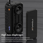LinkMejor F30 Portable Wireless bluetooth Speaker Dual 52mm Speakers Bass Diaphragm RGB Light 34H Playback Hands-free Calls Support TF Card USB 3.5mm AUX Playback FM Radio Outdoor Multimedia MP3 Music Player Speakers