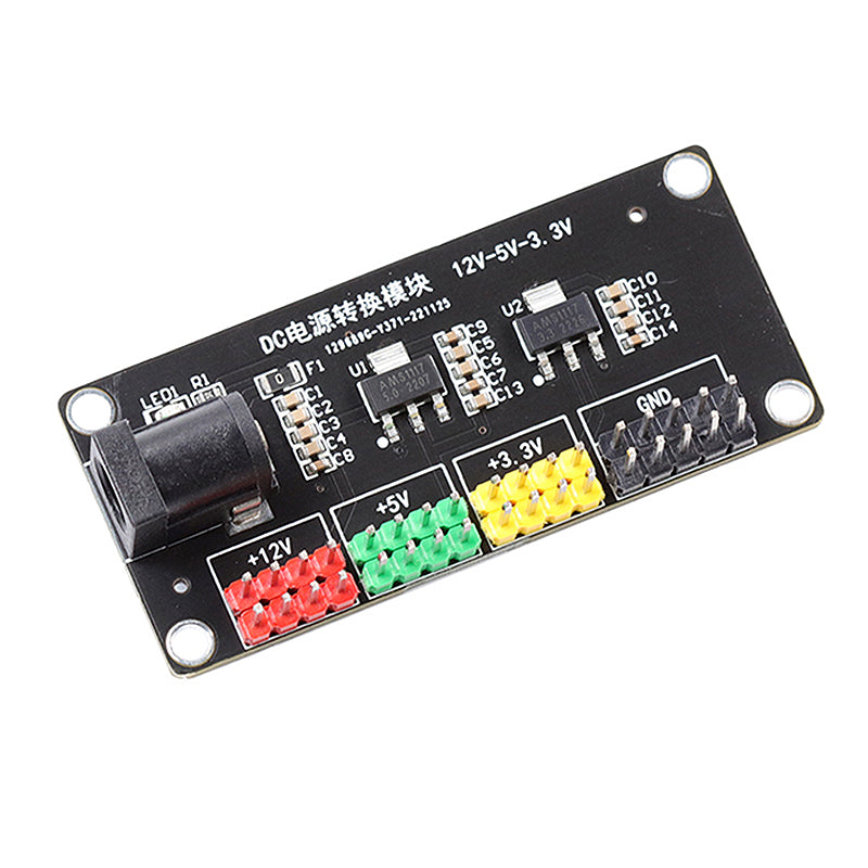 LinkMejor Power Supply Module 12V to 3.3V/5V/12V Multiple Output Voltage Conversion Converter Board