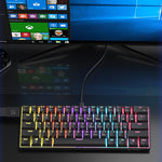 LinkMejor NACODEX NK61 Wired Mechanical Keyboard 61-keys Hot-swappable Red Switch Customized Gaming Keyboards