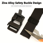 120cm Men's Tactical Nylon Belt Shooting Training Holster Simple Automatic Buckle Pant Waistband for Outdoor Leisure Sports Work