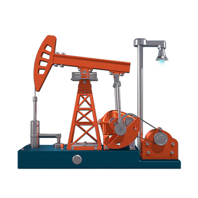 LinkMejor DM601 Metal Pumping Unit Oil Pump Jack Model Assembly Kit DIY Educational Science Discovery Toys Kids Children Gifts