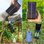 Solar Charger Type-C Multi Functional Portable Lithium Battery Holder Compatible with 18650/26650/21700 Rechargeable Battery Power Bank Case