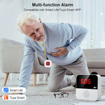CF100 Tuya WiFi Alarm System Emergency Call Button for Seniors Emergency Call Receiver+Call Buttons SOS Bracelet Call Buttons Alert System