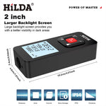 LinkMejor Laser Distance Meter 50m/100m/120m High Precision ±2mm Rangefinder LCD Backlight Display Type-C Battery