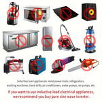 500W Peak Car Power Inverter DC 12V to AC 110V LCD Display Dual AC Outlets 4 USB Car Charger for Car Home Laptop Truck
