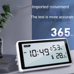 2Pcs Deli Electronic Thermometer Hygrometer Weather Station with High Precision 0.1℃ Temperature Humidity LCD Display Clock Function Long Battery Life- Ultimate Indoor Weather Monitoring Station