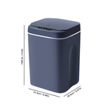 LinkMejor 16L Smart Induction Touchless Trash Can Waste Bin With Motion Sensor and Rechargeable Battery For Kitchen Bedroom Bathroom Office