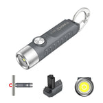 LinkMejor S11-T 500LM LED Keychain Flashlight 6500K Rechargeable Magnetic Portable Mini Torch USB-C Charging IP66 Waterproof EDC Flashlight 15g Lightweight