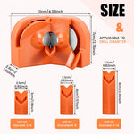 4PCS Electric Drill Bit Sharpener Professional 11x6x7 cm High-Speed Steel Orange Plastic for Lithium and AC Electric Drills Multipurpose Tool