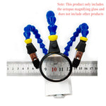 Octopus Welding Clamp 4-5X Magnification 360° Adjustable Multi-functional Workbench Third-hand Tool Universal Arm Clamping Magnification Bracket Kit