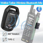 LinkMejor AR-639 Wireless Handheld bluetooth Microphone Speaker Type-C for Baofeng UV-5R UV-21 PRO Quansheng UV-K5 K6 TK11 Walkie Talkie