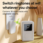Intelligent Visual Doorbell WiFi Wireless Long Standby HD Night Vision Remote Video Call Voice Change Cloud Storage Smart Home Security Video Doorbell
