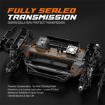 LinkMejor SIERRA 1203PRO 1/12 2.4G 4WD 3S 80km/h Brushless RC Car Off-Road Short Course Desert Truck with Gyro Stabilization LED Light Center Diff Fast High Speed Vehicles Models Toys