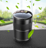 Car Ashtray Touch Open Smokeles Holder Aluminum Alloy Black A70S