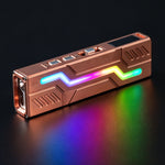Lumintop Moonbox 3.0 Multi-Functional EDC Flashlight 1200LM White LED with Red Green Beam, 365nm UV RGB Side Light and Magnetic Design Copper Material USB-C Rechargeable Handheld Torch for Camping Outdoor Emergency
