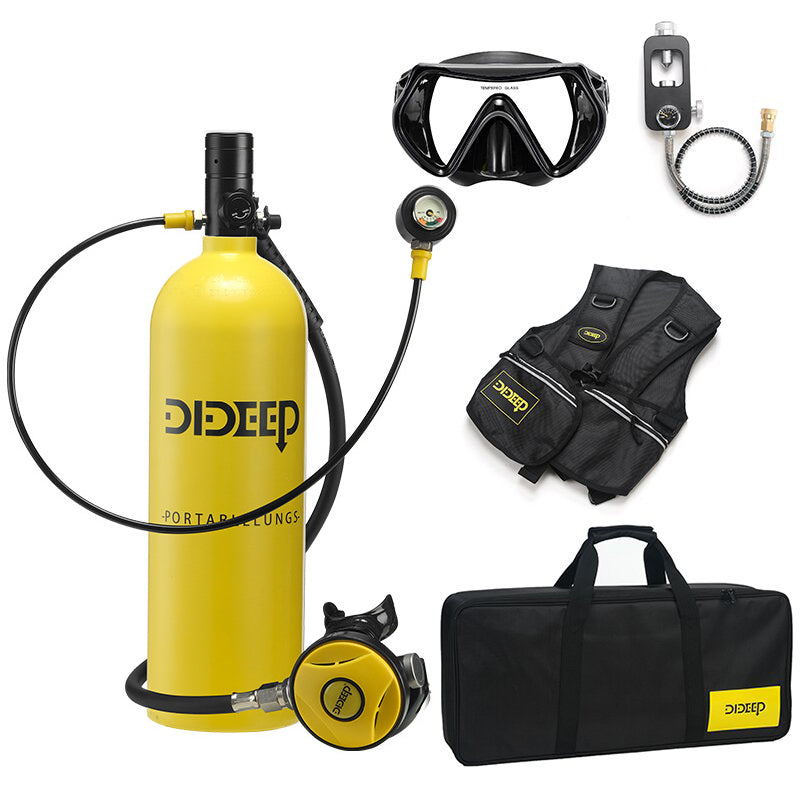 LinkMejor X5000Pro 2L Air Oxygen Bottle Lightweight and Portable Diving Equipment Underwater Rebreather