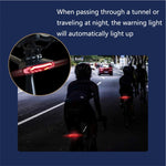 LinkMejor Smart Brake Sensing Bike Taillight 1500mAh Battery Adjustable Parameters Alarm Rear Light 6 Light Modes USB-C Rechargeable IP65 Waterproof Bicycle Rear Light with 110dB Horn Wireless Remote