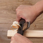 Flat/Round Bottomed Ebony Hand Plane 265mm Round Handle Straight Line Type Wood Planer Woodworking Trimming Push Plane Tools