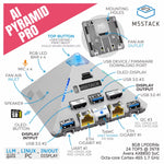 M5Stack AI Pyramid Computing Box Pro 8GB LPDDR4x+32GB eMMC AX8850 High Performance Audio&Visual Subsystem Multi I/O Suite Development Board Module