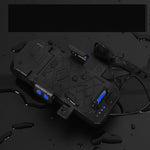 3 in 1 500LM Brightness Bike Headlight 3000mAh Battery IPX6 Waterproof 3 Light Modes 120° Rotation Phone Holder with 120dB Horn for Night Cycling