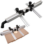 LinkMejor Drill Press Table Fence Aluminum Alloy 715mm 920mm Dust Collection Efficient Woodworking Positioning Tool